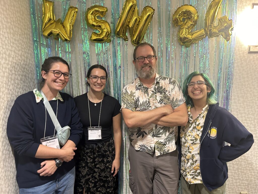 Miller lab members at the photo booth